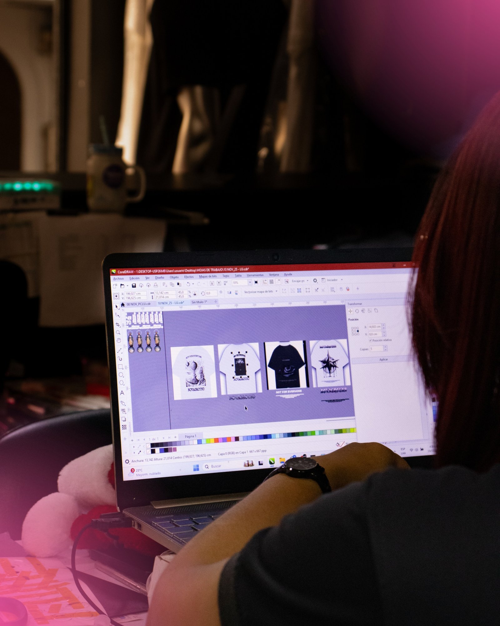 Diseño de estampados en CorelDRAW en NEEO DTF